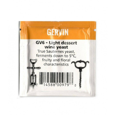 Винные дрожжи Gervin "Light Dessert Wine GV6", 5 г