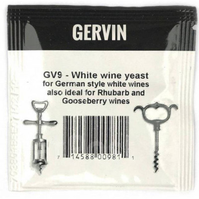 Винные дрожжи Gervin "White Wine GV9", 5 г