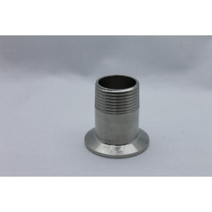 Переходник с клампа 1,5" на внешнюю резьбу DN25 (1")