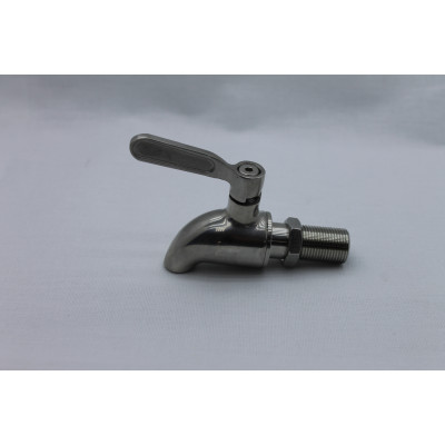 Кран сливной (нерж) вход 16 мм