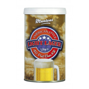 Охмеленный солодовый экстракт Muntons "American Light Lager", 1,5 кг
