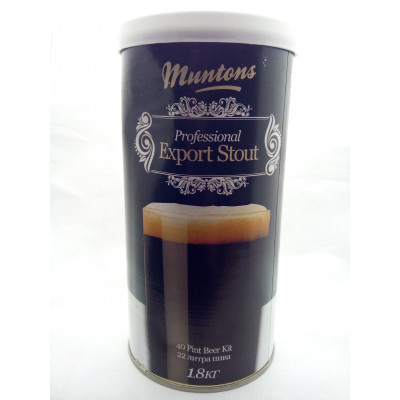 Охмеленный солодовый экстракт Muntons Export Stout, 1,8 кг
