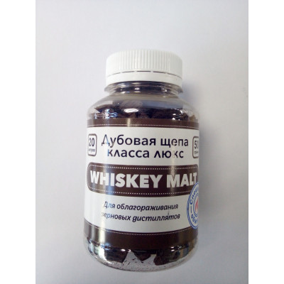Щепа дубовая Whiskey Malt, специальный обжиг, 50 гр. (Франция)